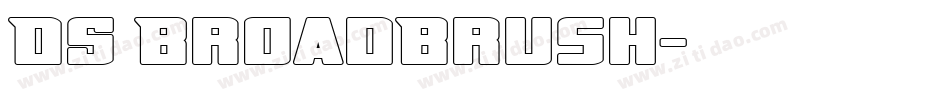 DS BroadBrush字体转换